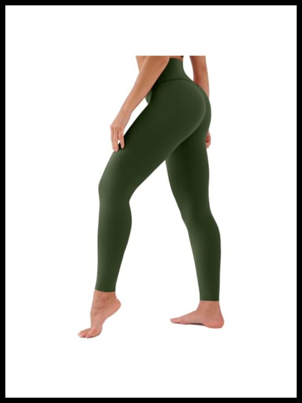 Buttery Soft High Waisted Tummy Control Capri Leggings Seamless Yoga Pants